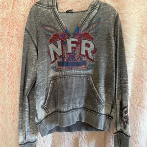 Gray NFR Las Vegas Hoodie
